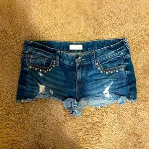 Express cut off Jean shorts